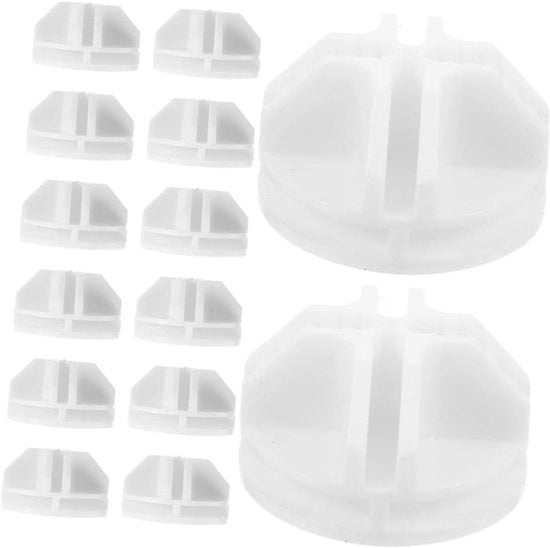 25 pezzi di connettore a cubo in ABS per sistema di archiviazione - Contenitore di archiviazione e viti a molla - Soluzione di archiviazione di tubi in ABS - Connettore a cubo duraturo 

Modello: Allecto Plus