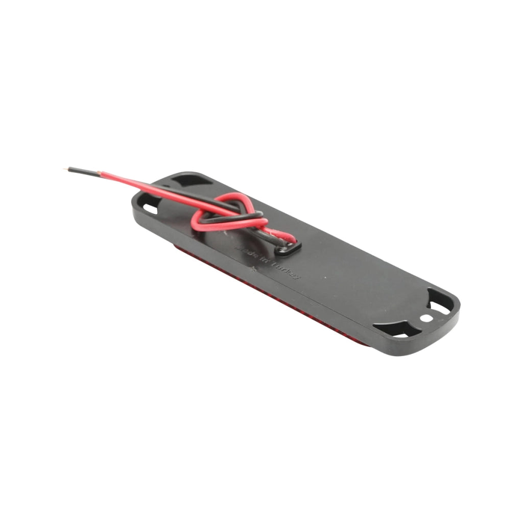Lampada laterale strobo LED, rossa, 12V-24V, 113 mm, FR1271R, Breckner Germany