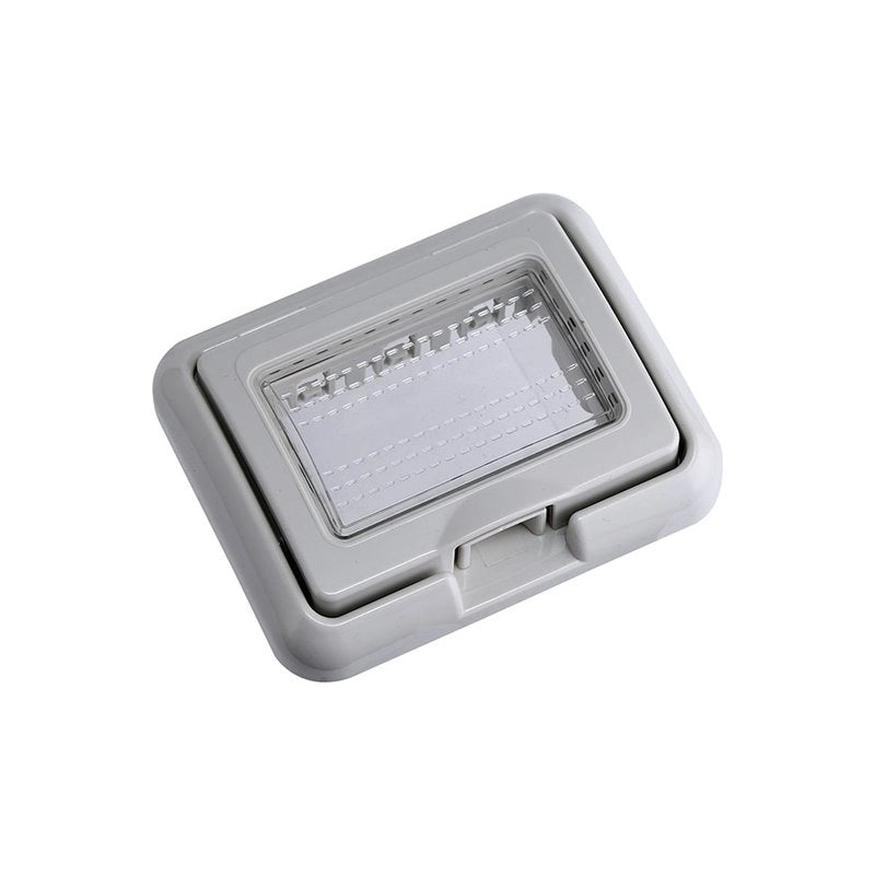 Placca con Coperchio 3P Supporto Stango Idrobox IP55 Compatibile Con Bticino Matix
