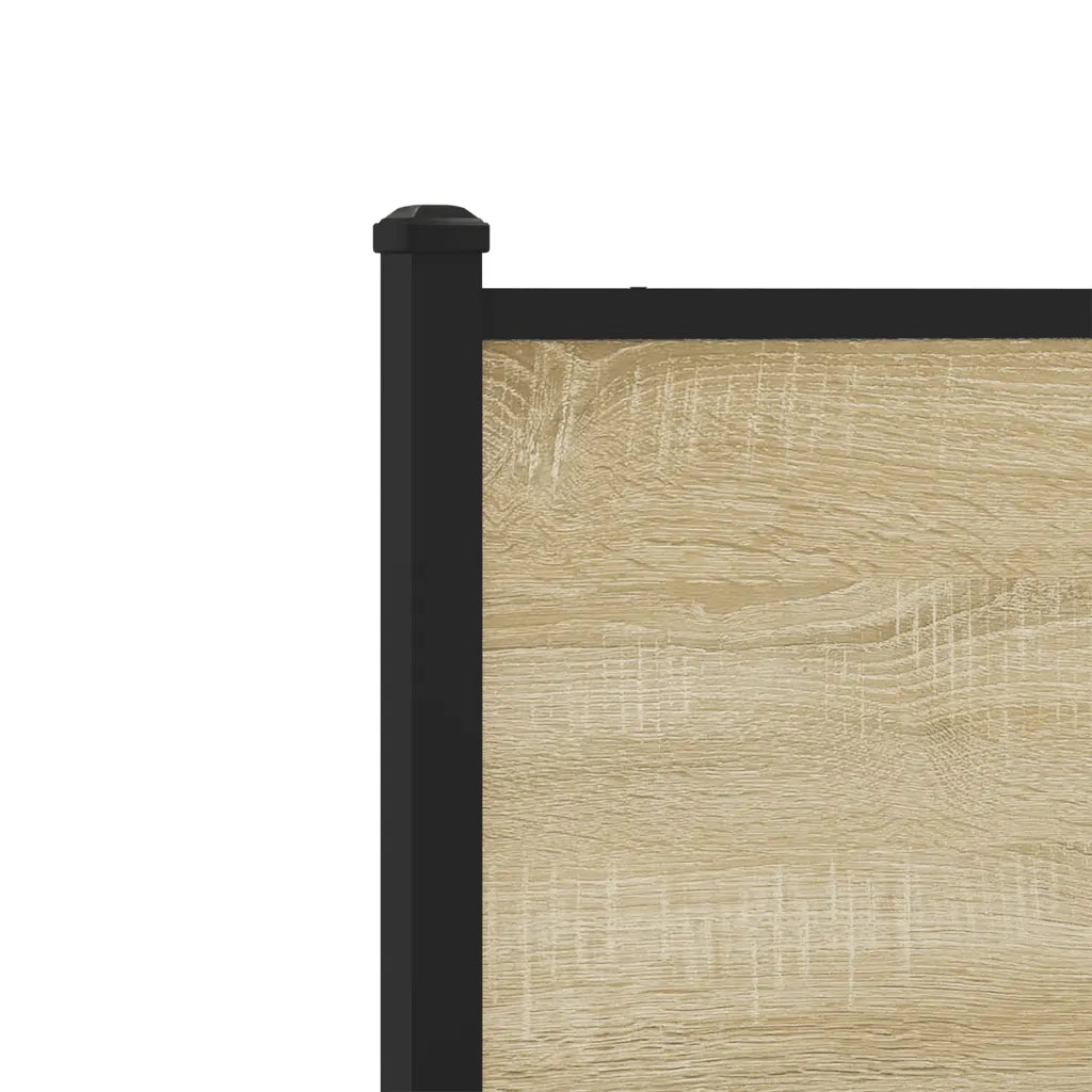 Giroletto senza Materaso in Metallo Rovere Sonoma 150x200 cm 4007718