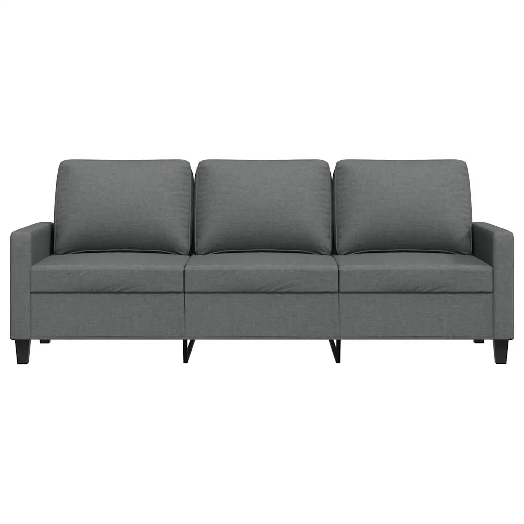 Divano a 3 Posti Grigio Chiaro 180 cm in Tessuto 359172