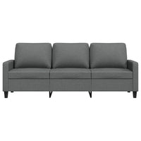 Divano a 3 Posti Grigio Chiaro 180 cm in Tessuto 359172
