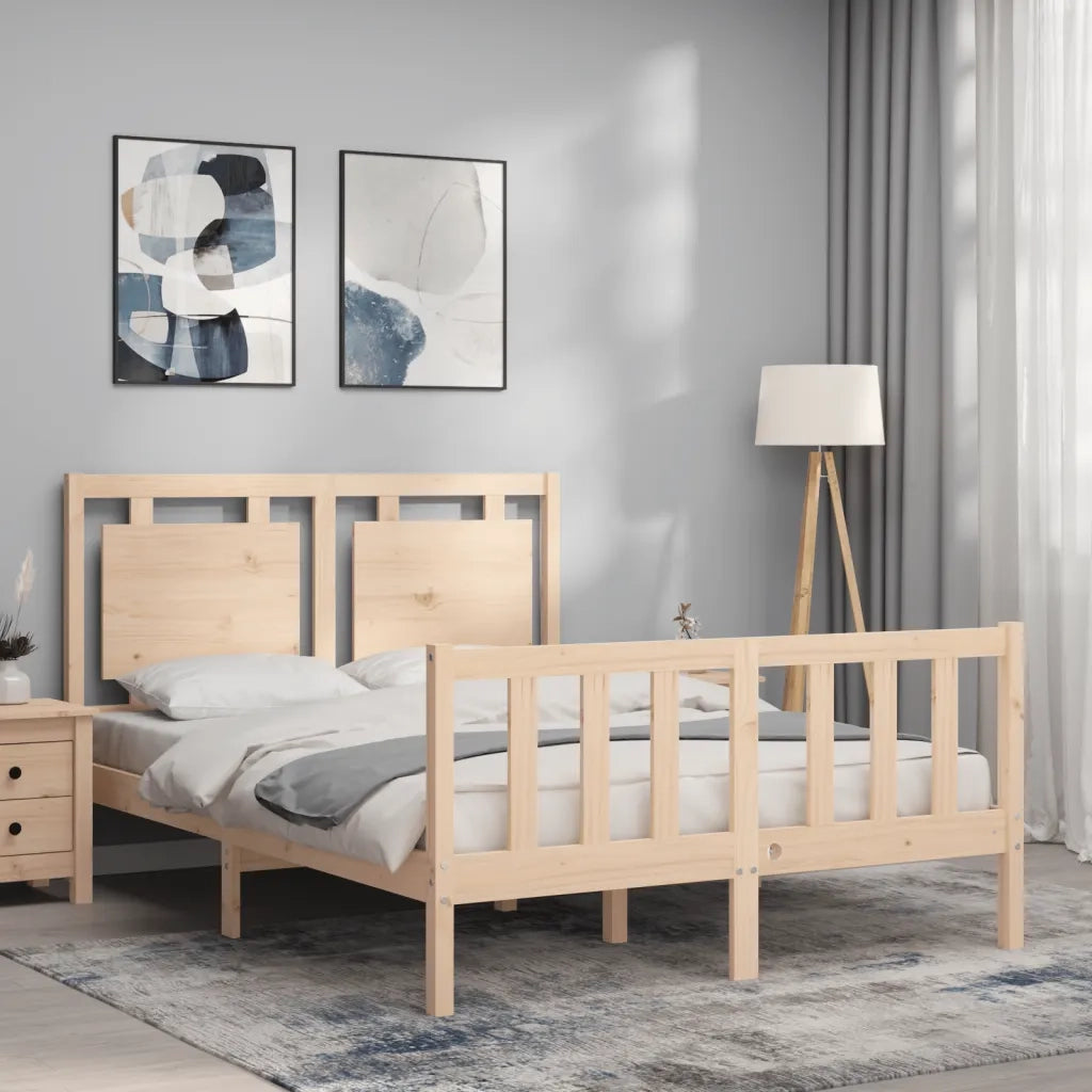 Giroletto senza Materasso-Struttura Letto 120x200 cm in Legno Massello di Pino 437237