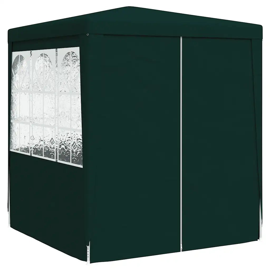 Gazebo | Pergolato Professionale con Pareti 2x2 m Verde 90 g/m2