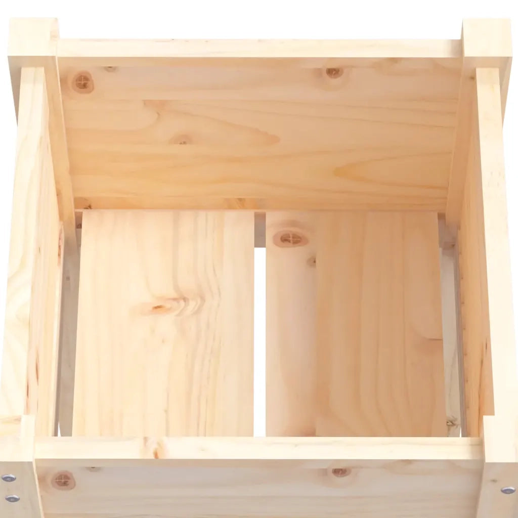 Fioriera da Giardino-Vaso da Esterno 50x50x70 cm in Legno Massello di Pino