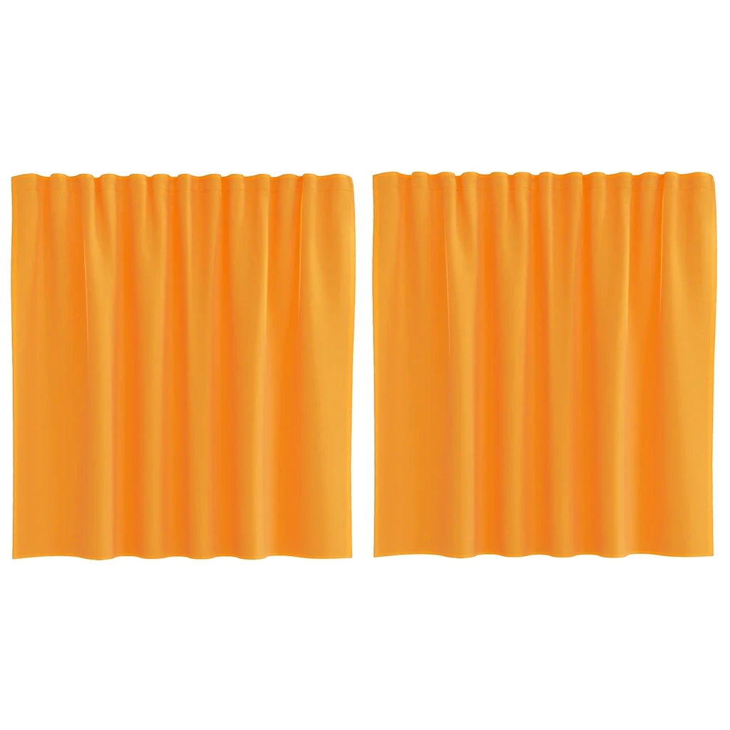 Tende in Voile con Tasche per Aste 2 pz Arancio 4102191