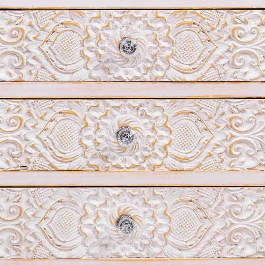 Comò in legno con 6 cassetti 91x28,5x51,5