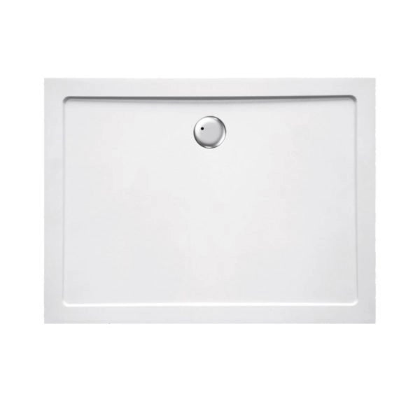 Piatto doccia 76x170 cm rettangolare ribassato EASYFLAT resina H3.5 cm MONACO Bianco