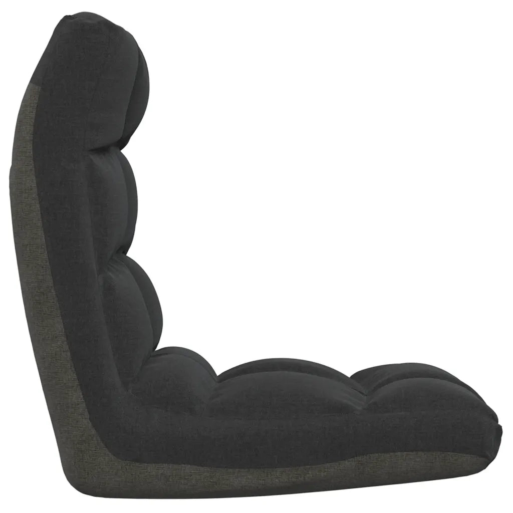 Sedia da Pavimento Pieghevole Nera in Tessuto cod mxl 60024