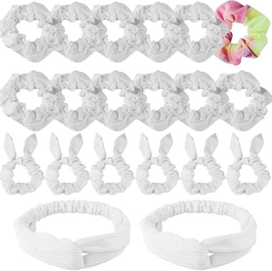 Accessori per capelli - 11 pezzi - Elastici e cinture per capelli in cotone