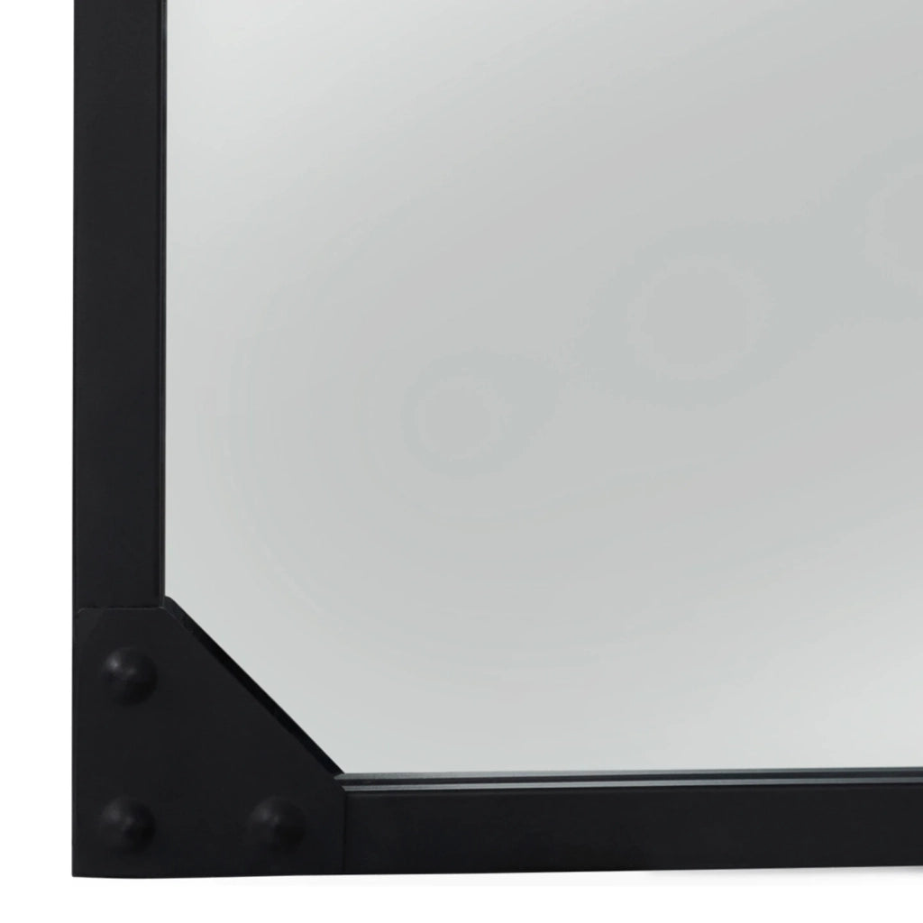 IDMarket - Specchio in vetro a 5 strisce di design industriale 140x84 cm