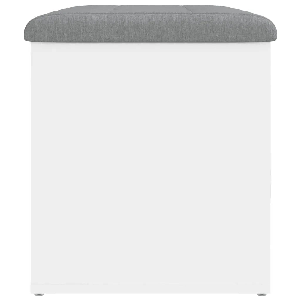 Panca contenitore bianca 62x42x45 cm in legno ingegnerizzato 835040
