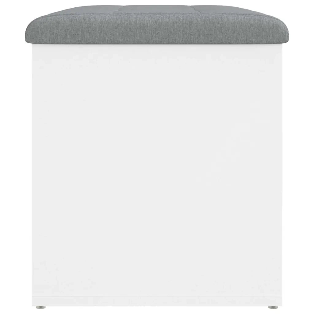 Panca contenitore bianca 62x42x45 cm in legno ingegnerizzato 835040