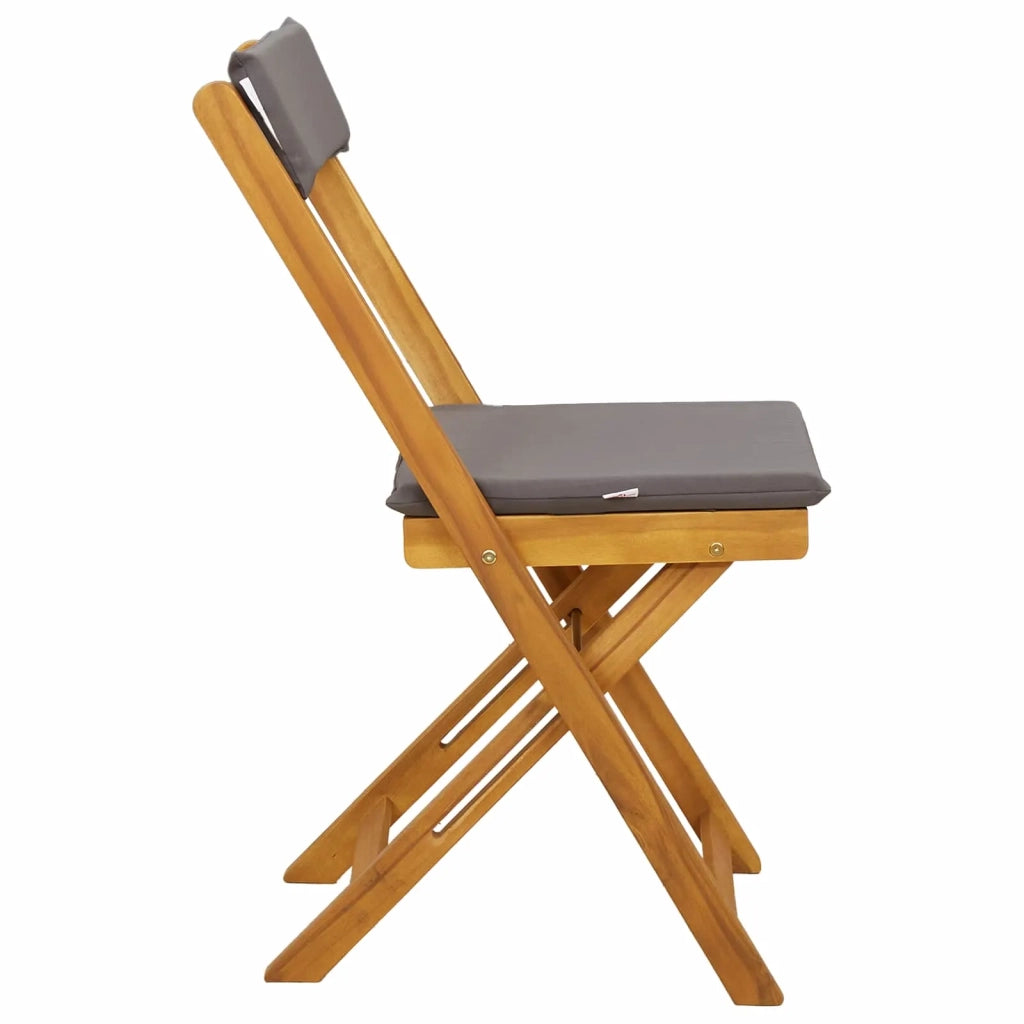 Sedie Bistro da Giardino 6 pcs Grigio Scuro 40 x 53 x 80 cm