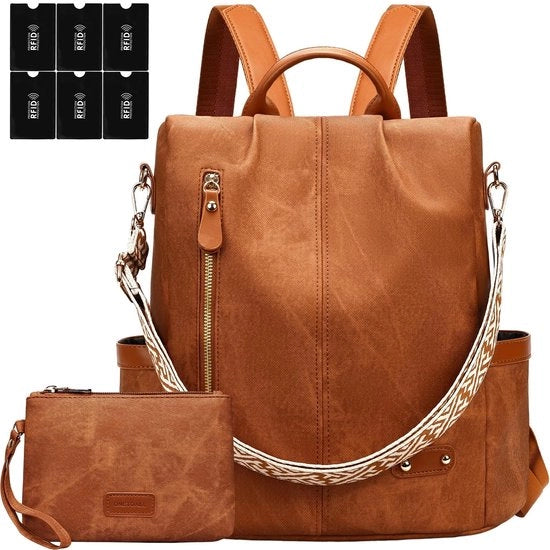 Borsa da donna Antidiefstal - Cinturino regolabile/rimovibile - Borsa multifunzione - Design elegante - Materiale duraturo - Tasca di chiusura sicura - Borsa da spalla