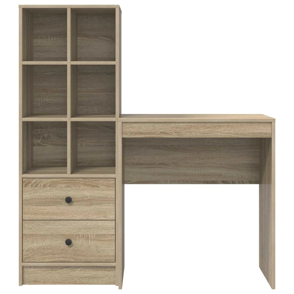 Scrivania con cassetto con lo scaffale 2 pcs Rovere Sonoma 3337307