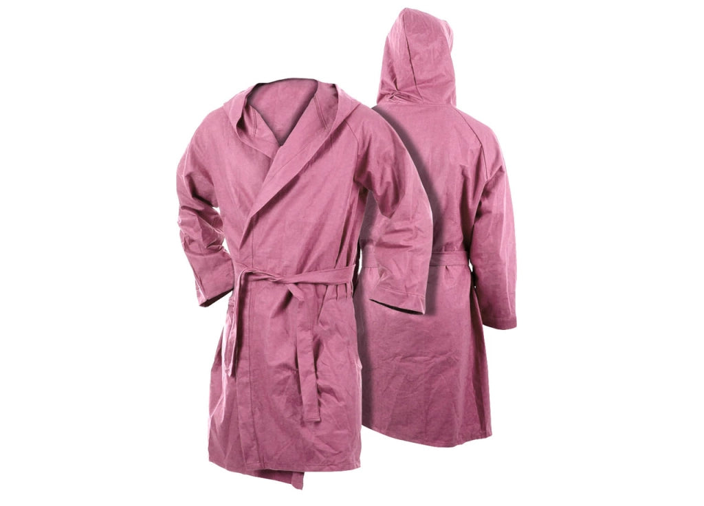 Accappatoio Con Cappuccio In Microfibra Taglia Bambino In Tinta Unita - 6-8 - Rosa