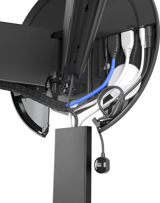 Cavo di alimentazione nero 6 cavi distanza minima dal muro 14 cm lunghezza 100 cm cavo HDMI USB AUX