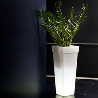 Vaso Luminoso da Giardino a LED 40x40x100 cm in Resina 5W Oak Bianco Freddo