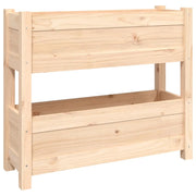Fioriera | Cassetta per fiori | Vaso 77x25x66 cm in Legno Massello di Pino