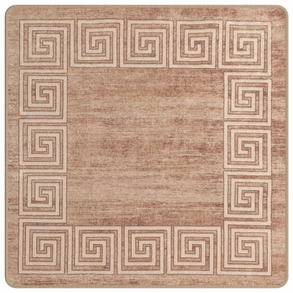 Runner Tappeto MARSA Bianco 100 x 100 cm Poliestere e PVC 42023314