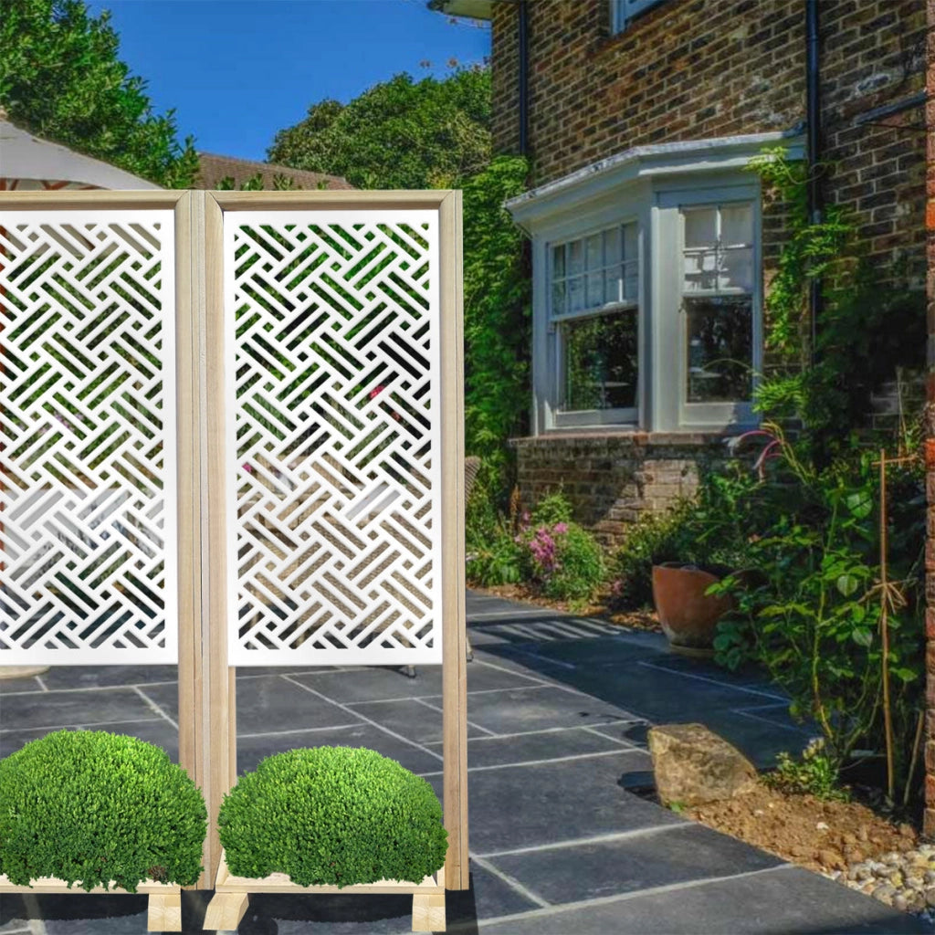 FILOTTO - Separè - Paravento modulabile - 70x190cm - in Legno e PVC Colore: bianco