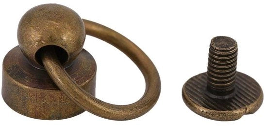 Set di Viti a Testa a Cilindro in Rame/Bronzo - 20 Set - 9 mm
