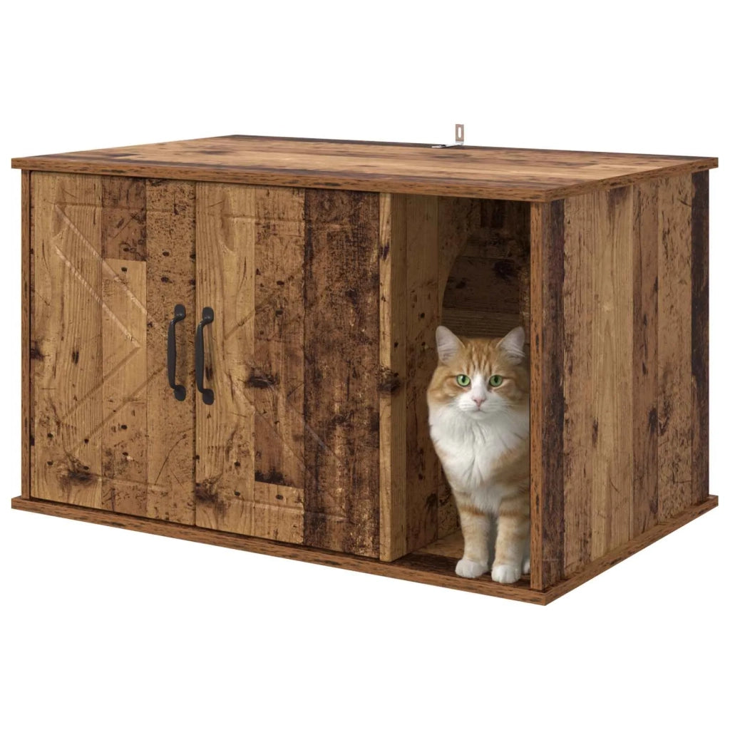 Casa per Gatti Legno vecchio 85 x 55 x 50 cm Legno multistrato CFW3219459