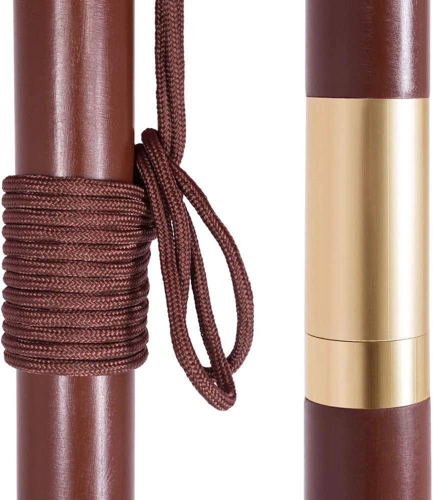 Ombrellone in Legno 330cm UV50+ Idrorepellente Ombrello Rotondo Stabile Antivento da Giardino Balcone