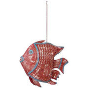 Portacandele pesce in ferro multicolore 110x13x80 cm