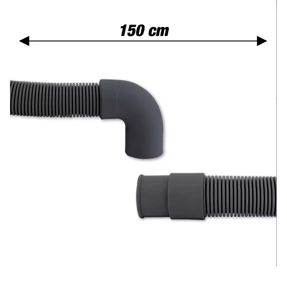 TUBO SCARICO ACQUA LAVATRICE CON PIPA. Ø19-22MM. LUNGHEZZA: 150CM UNIVERSALE - UNIVERSALE
