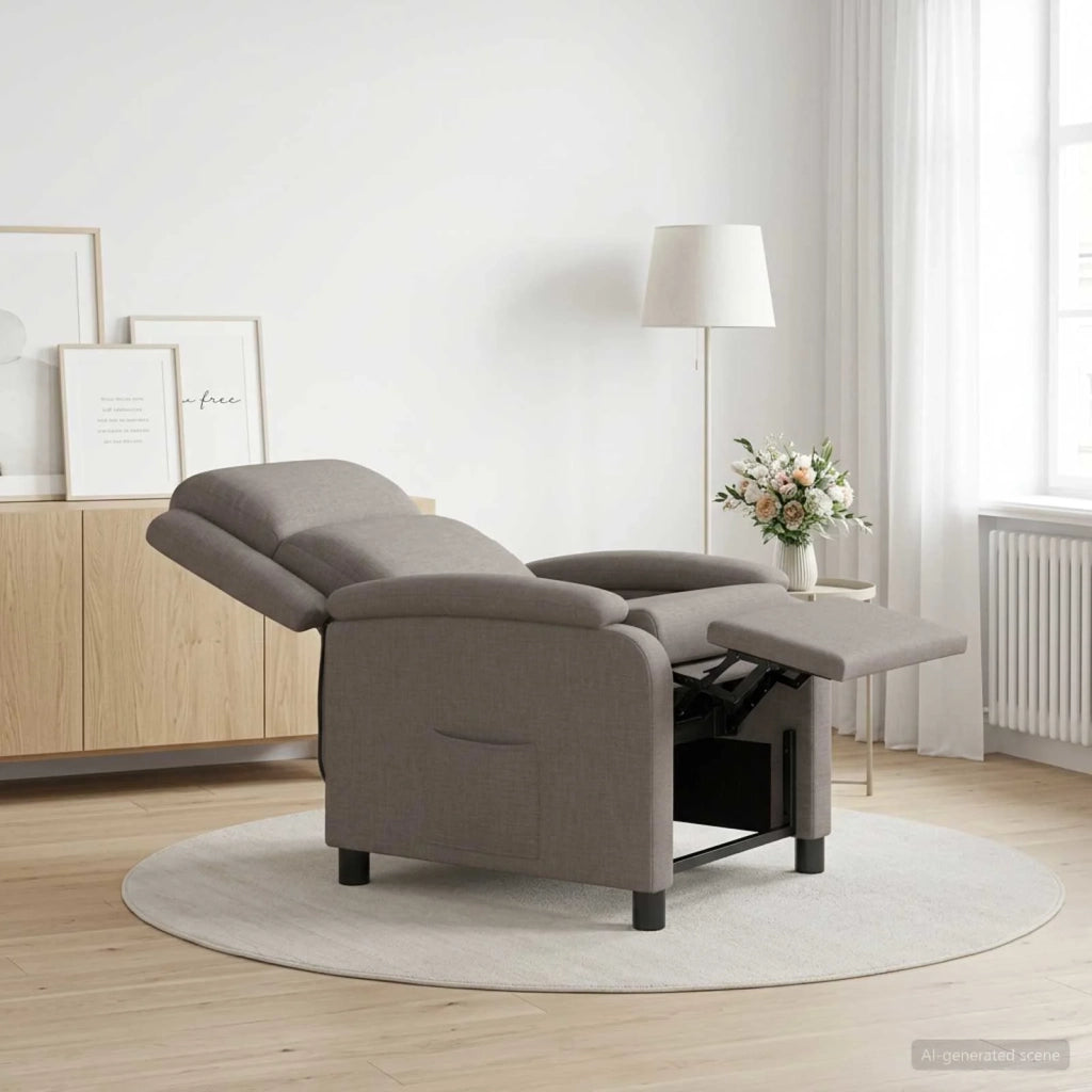 Divano Sedia-Poltrona reclinabile Tortora Tessuto 850552