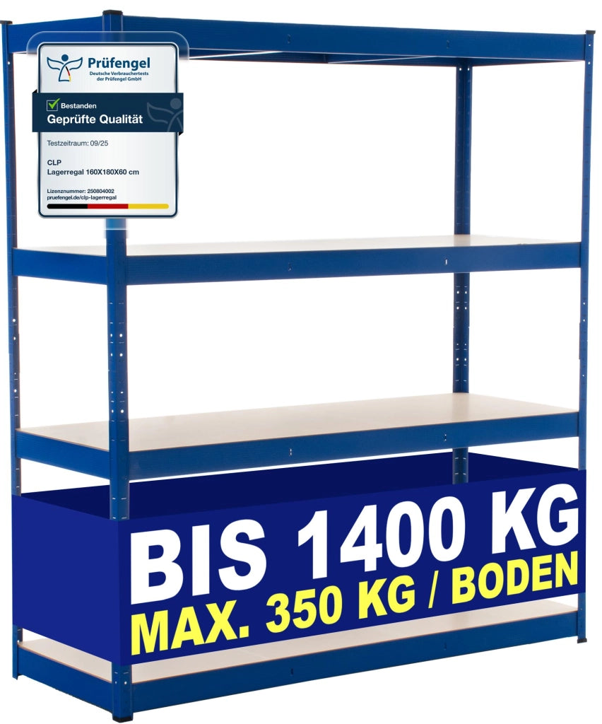Scaffale Zincato Professionale 160x60x180 blu