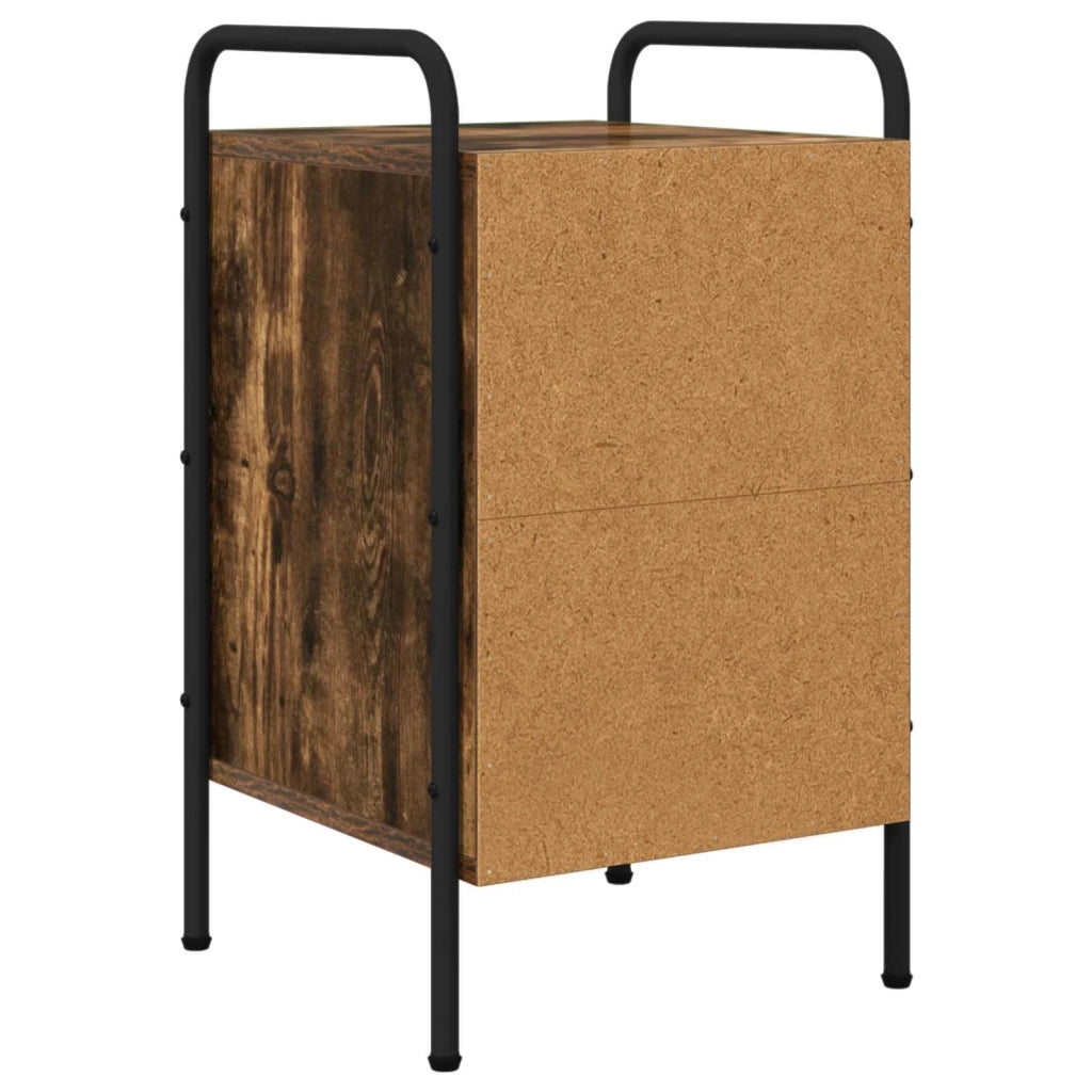 Armadio da Notte 2 pz Rovere Fumo 35 x 36,5 x 61 cm 8007652