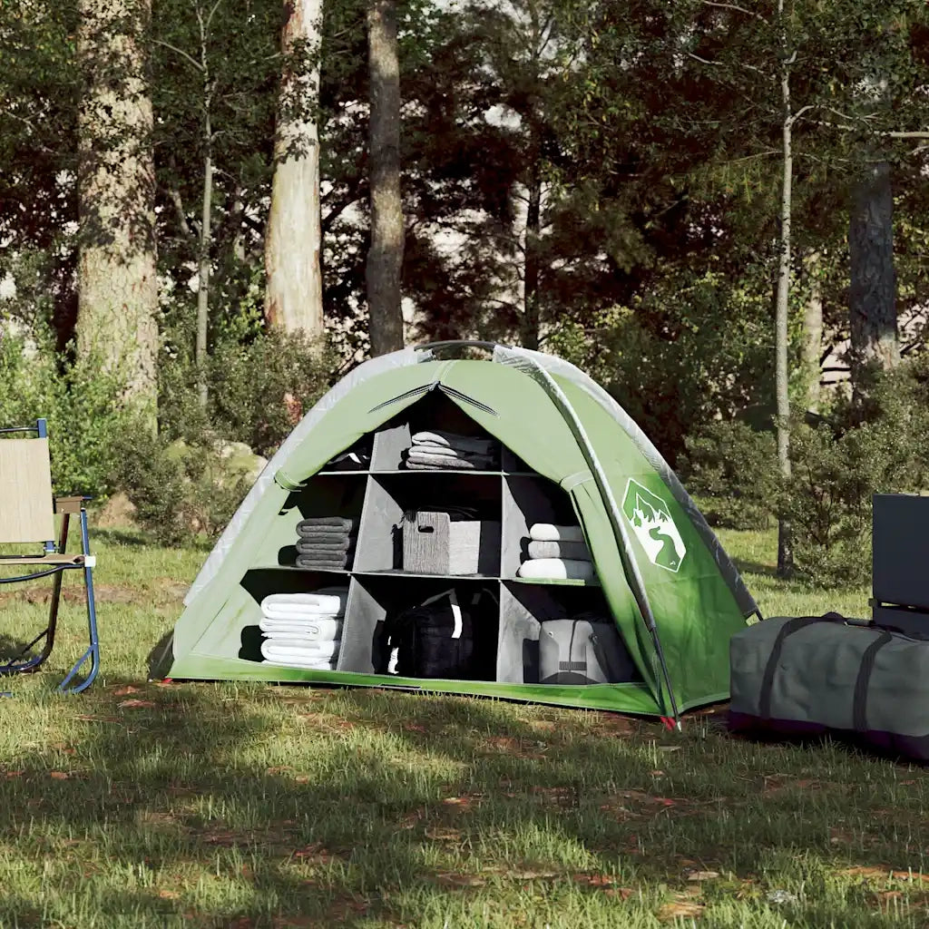 Tenda Portaoggetti con 9 Scomparti Verde Impermeabile 94374