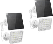 Lampade solari con sensore di movimento per esterno - 60 LED, 1000 Lumen, Impermeabili, IP66, 4 modalità di illuminazione, 2 pezzi