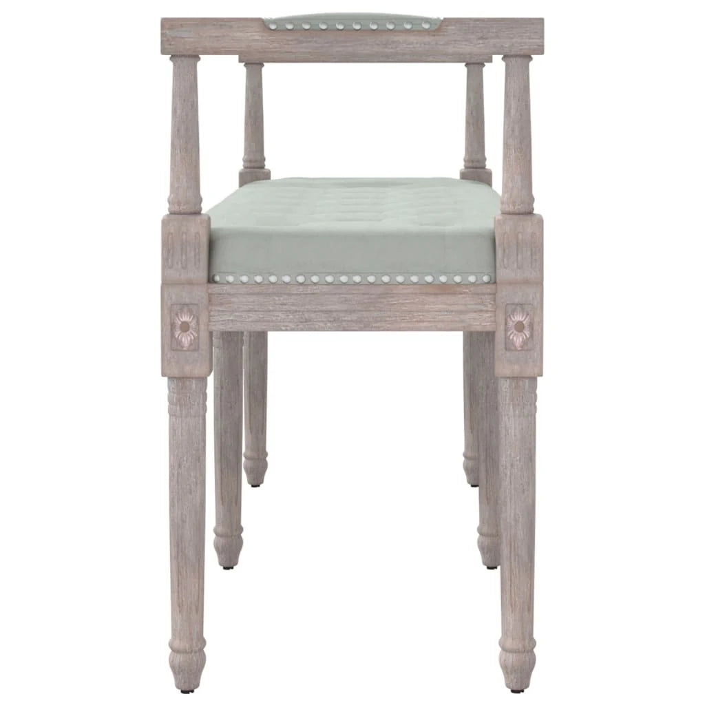 Panca 110 x 40 x 70 cm velluto grigio chiaro 02_0010591