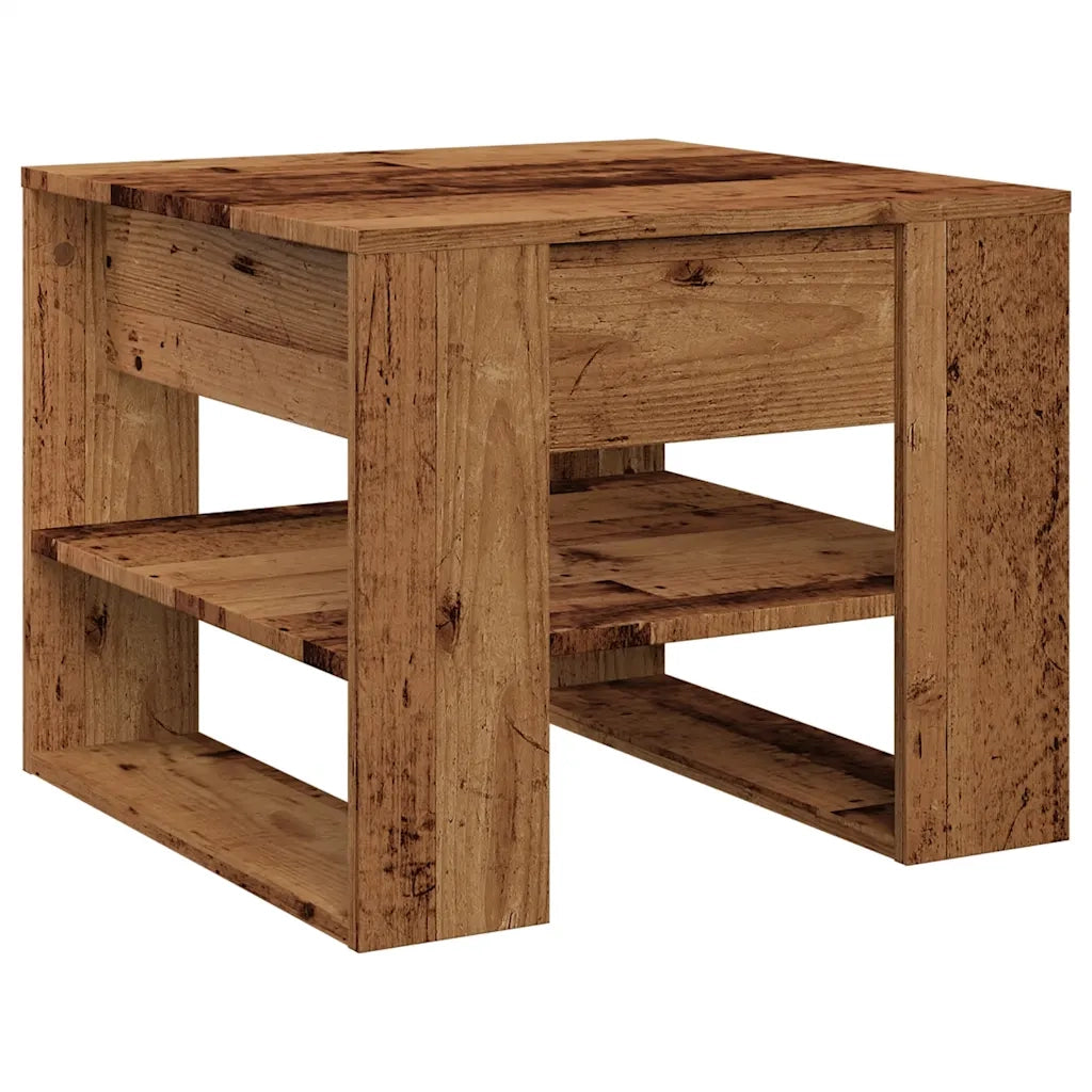 Tavolino da Salotto Legno Vecchio 55,5x55x45 cm in Truciolato 856818