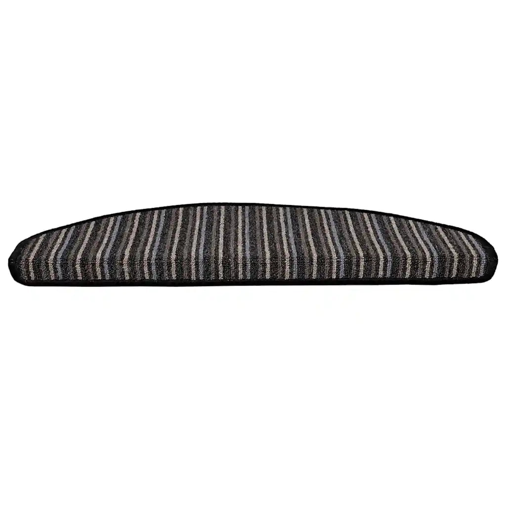 Tappetini per scale autoadesivi 15 pcs Antracite 65 x 21 x 4 cm