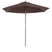 Ombrellone da Giardino ?250x230 cm ¨C zephmum ¨C 6 Varillas Sistema Corde