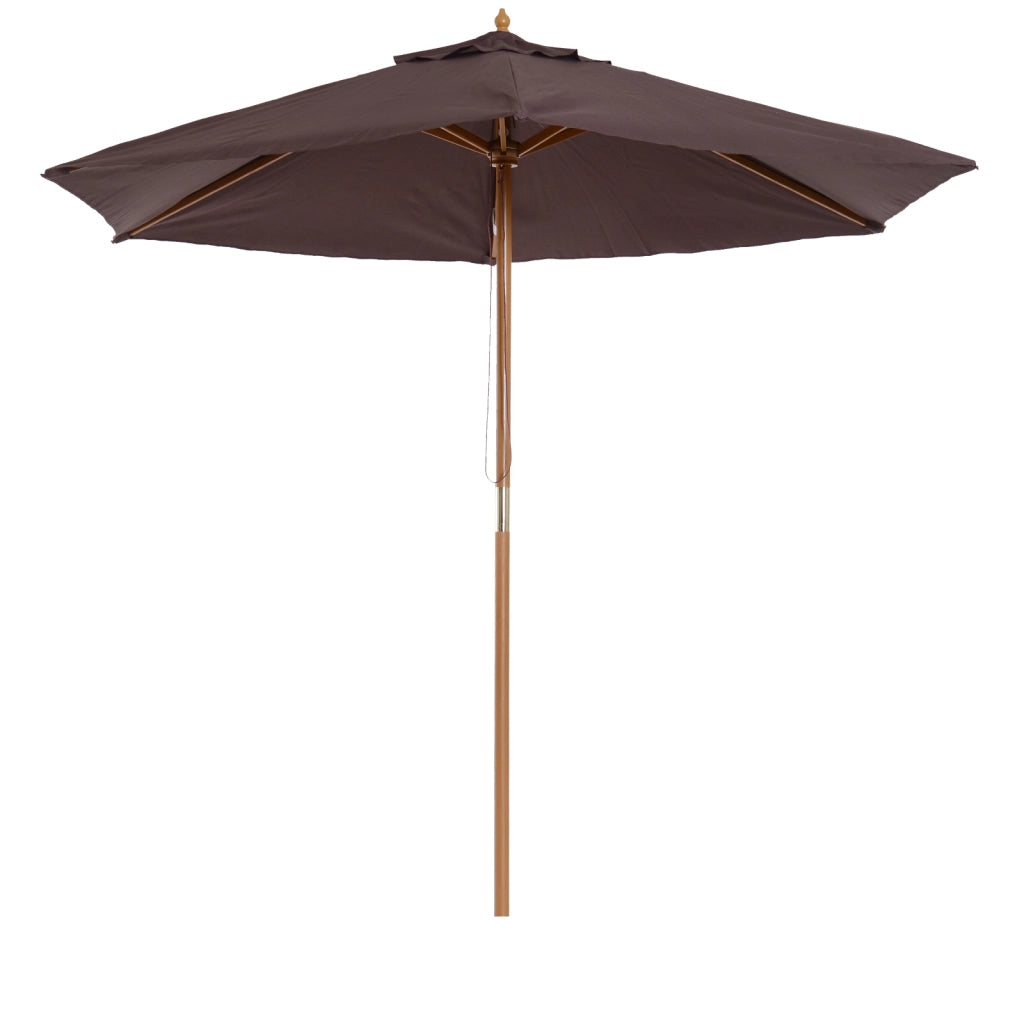 Ombrellone da Giardino ?250x230 cm ¨C zephmum ¨C 6 Varillas Sistema Corde