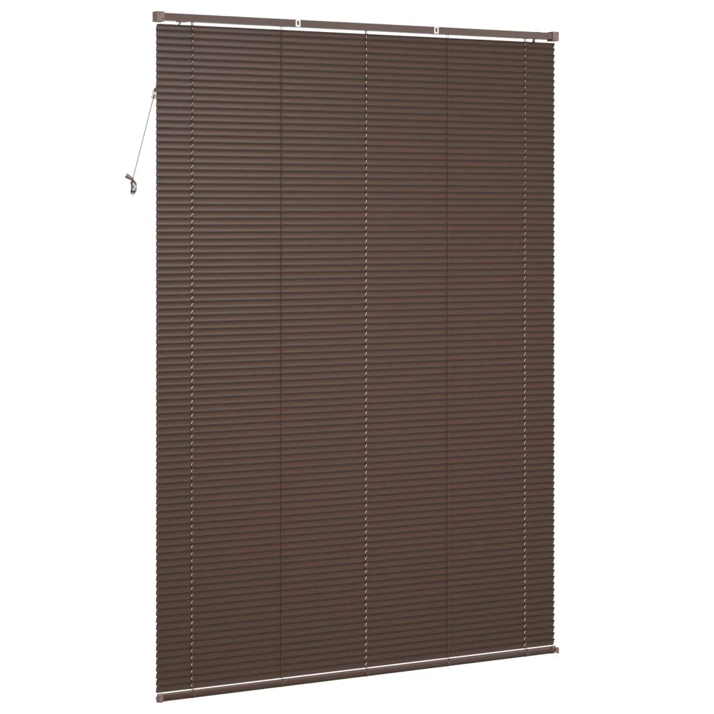 Tenda Veneziana Marrone Scuro con Motivo 213 x 150 cm PVC 42003808