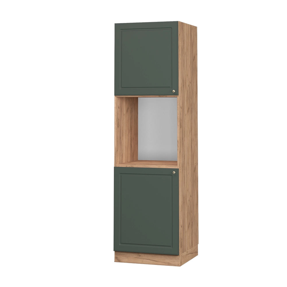 Vicco Mobile per forno da incasso Verde-oro Country House 60 cm aperto