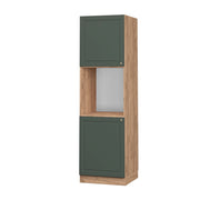 Vicco Mobile per forno da incasso Verde-oro Country House 60 cm aperto