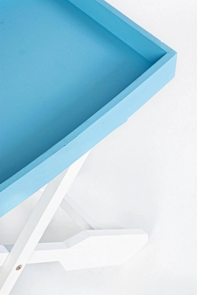 Tavolo Pieghevole Legno Bianco Moderno da Interno - ELLIOT