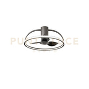 PLAFONIERA LED VENTILATORE HADLEY GRIGIO 40W 5250LM CCT 3000-4000-6500K 60X27CM DIMMERABILE