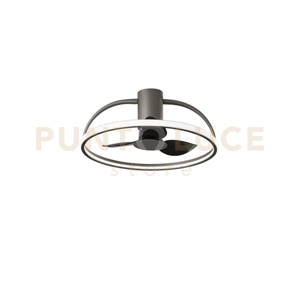 PLAFONIERA LED VENTILATORE HADLEY GRIGIO 40W 5250LM CCT 3000-4000-6500K 60X27CM DIMMERABILE