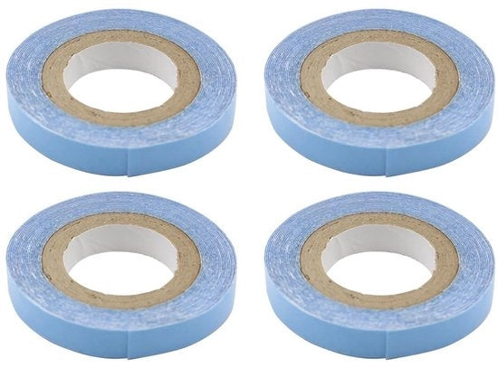 Tessuto di Sostituzione per Estensioni Capillari - 2 Pacchi - 3 Metri - 8 mm Larghezza - Adesivo Alto - Adatto per Accessori Capillari - Nastro per Capelli