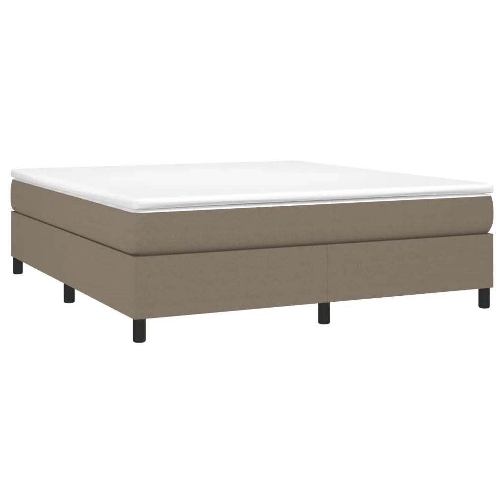 Giroletto a Molle con Materasso Tortora 160x200 cm in Tessuto 3144435