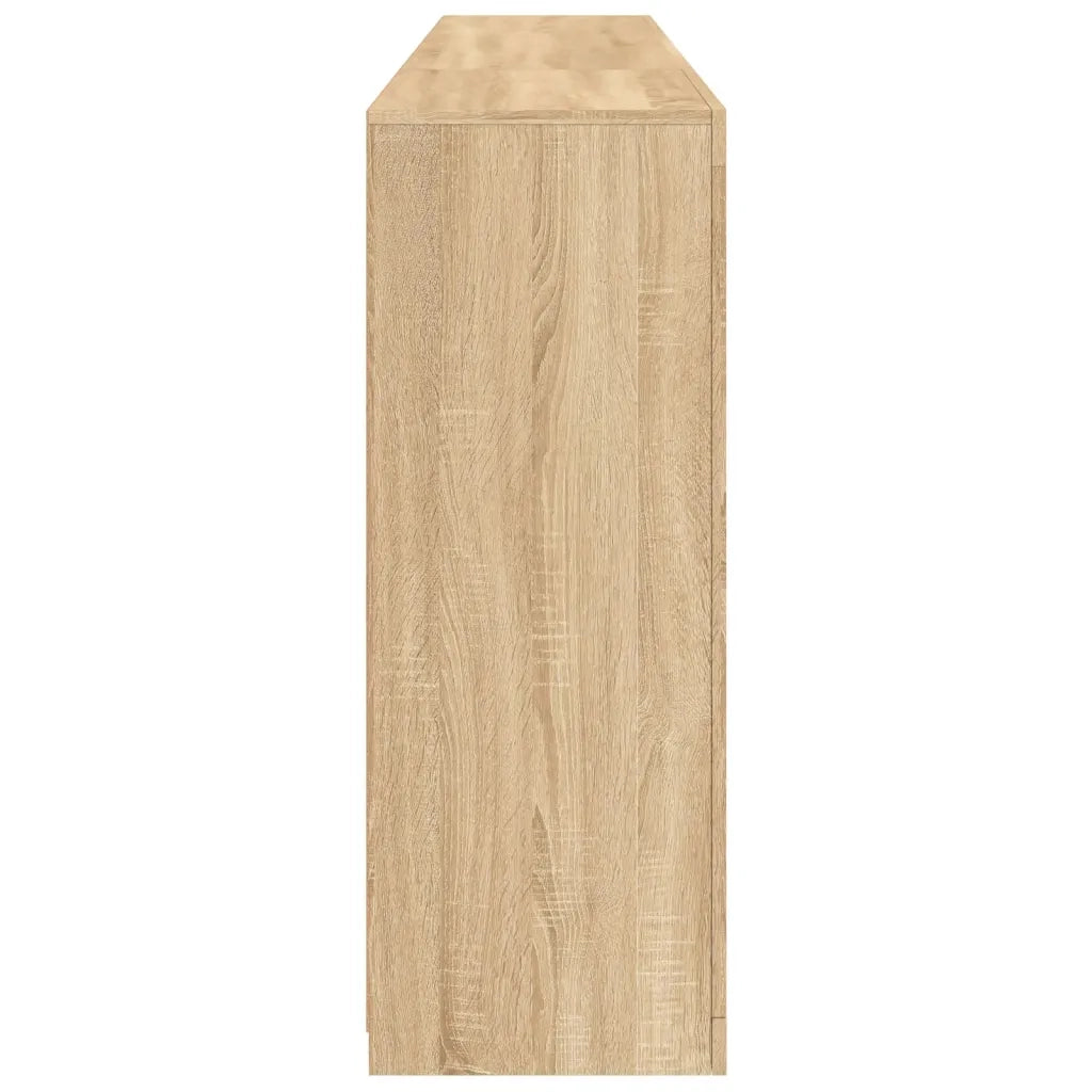 Credenza | Madia | Buffet da pranzo | Armadio da pranzo con Luci LED Rovere Sonoma 202x37x100 cm